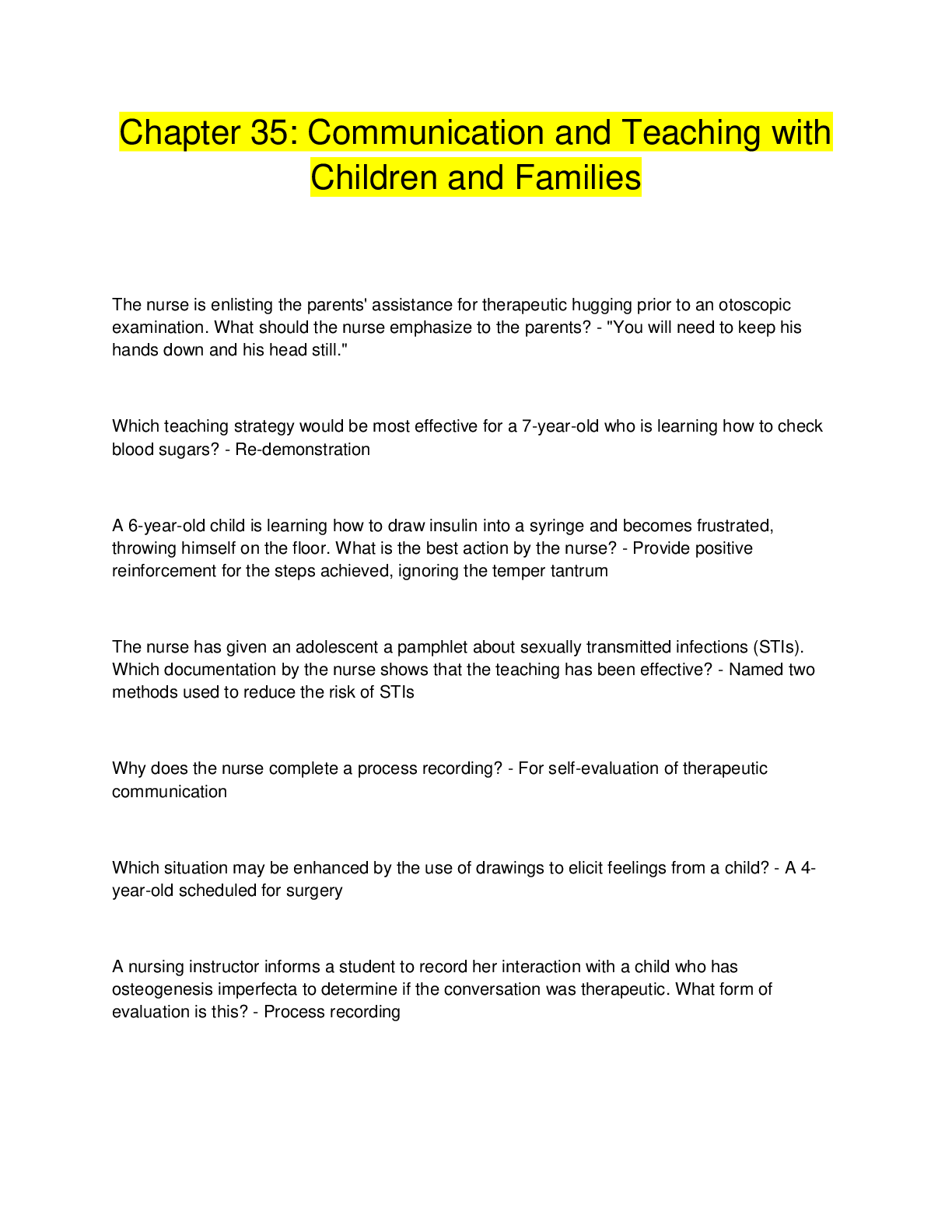 Preview image for Chapter 35: Communication and Teaching with  Children and Families